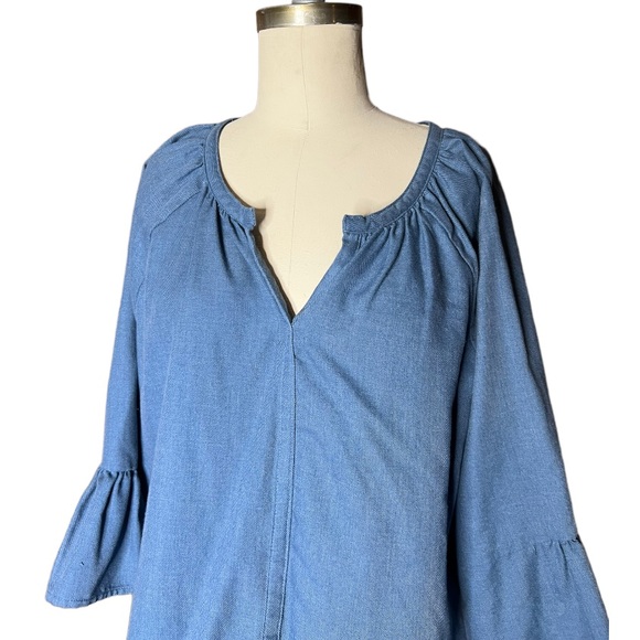 Bit & Bridle Bell Sleeve Chambray Sleeve size M - Picture 8 of 14